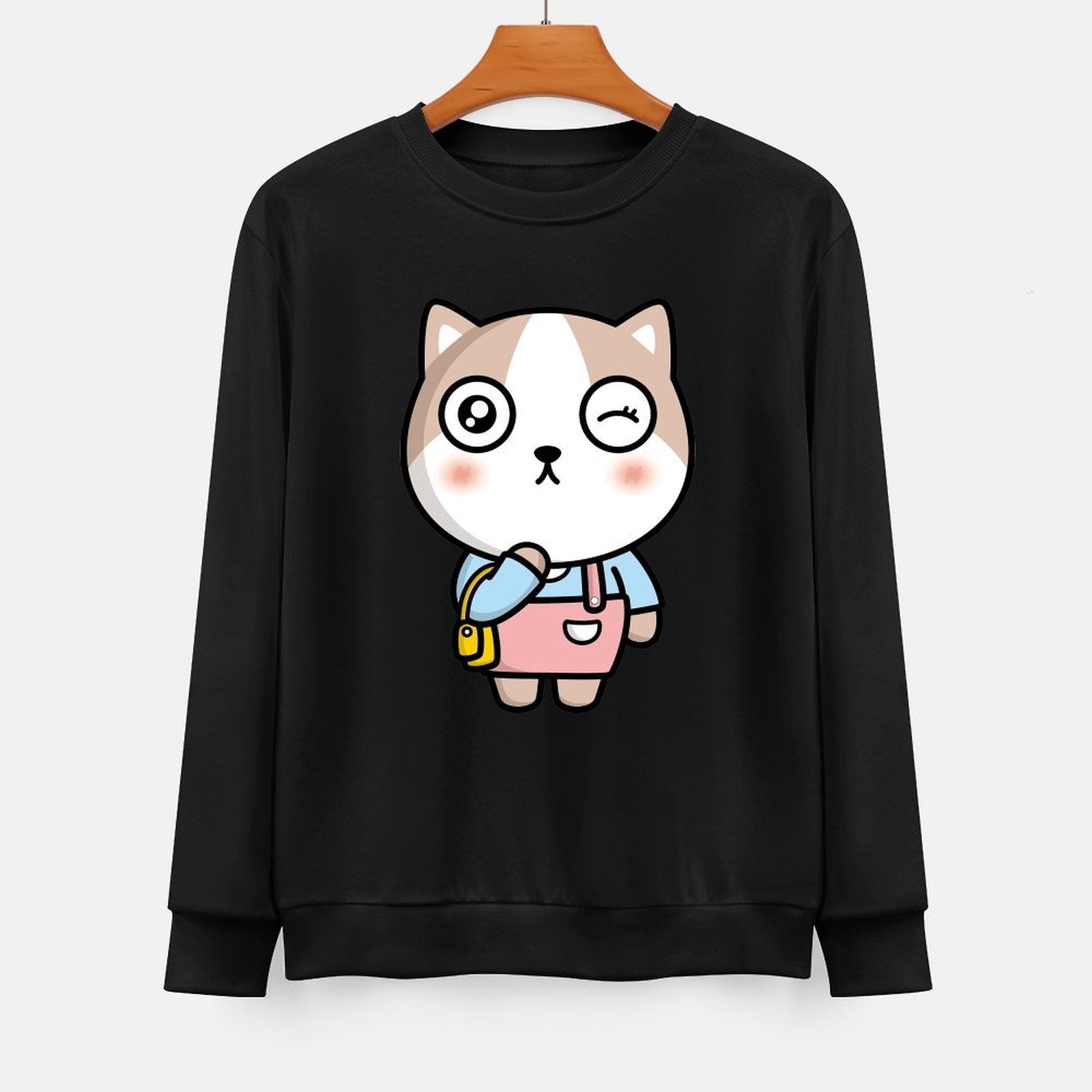 Front Patterned Long Sleeve TopBreathable Street